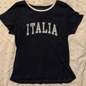 Brandy Melville Navy Italia Tee